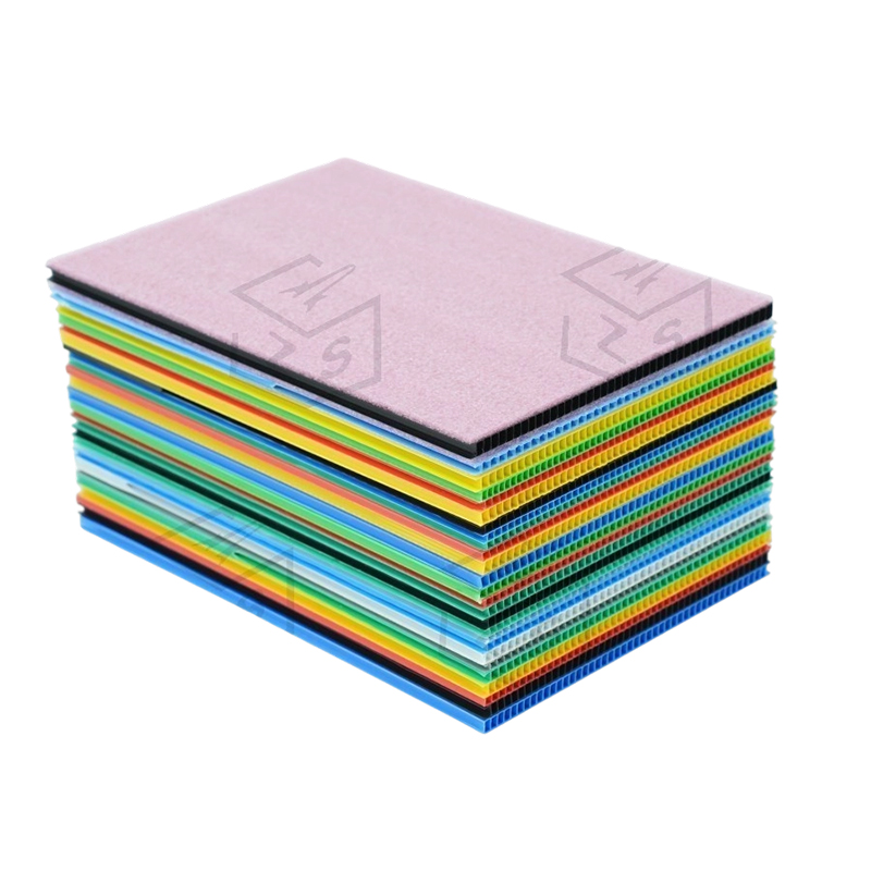 Papan Hollow PP Berlapis Anti-calar Lembut Felt