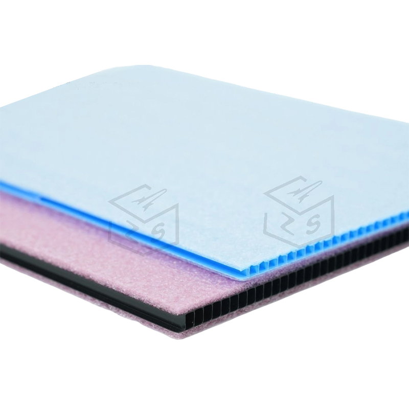 Papan Hollow PP Berlapis Anti-calar Lembut Felt